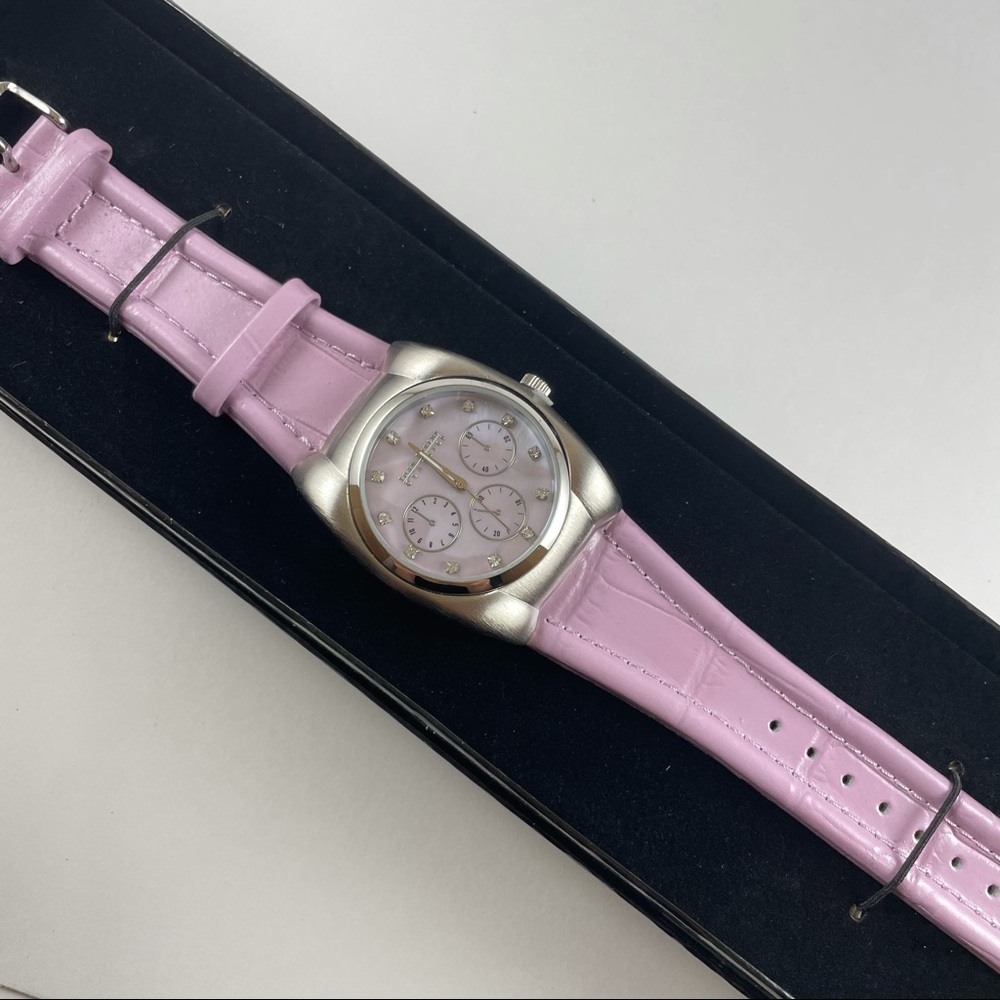Pink\light Purple & Silver Three Dial Watch - Picture 4 of 8
